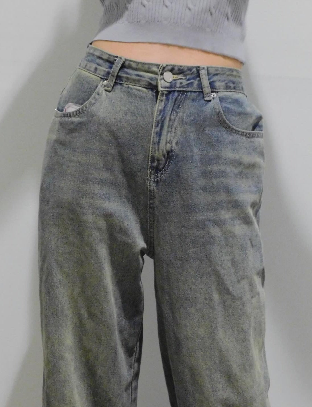 Yume Distressed Baggy Jeans