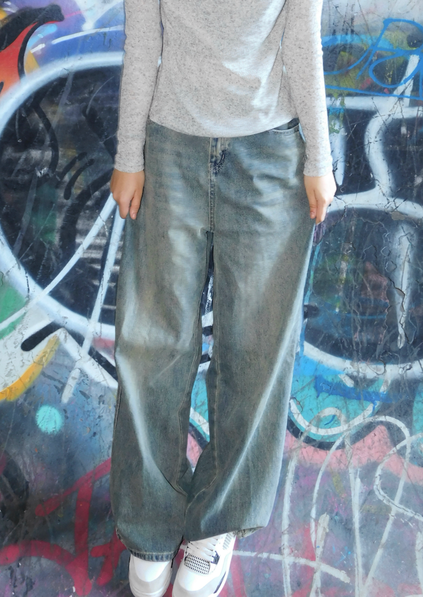 Yume Distressed Baggy Jeans