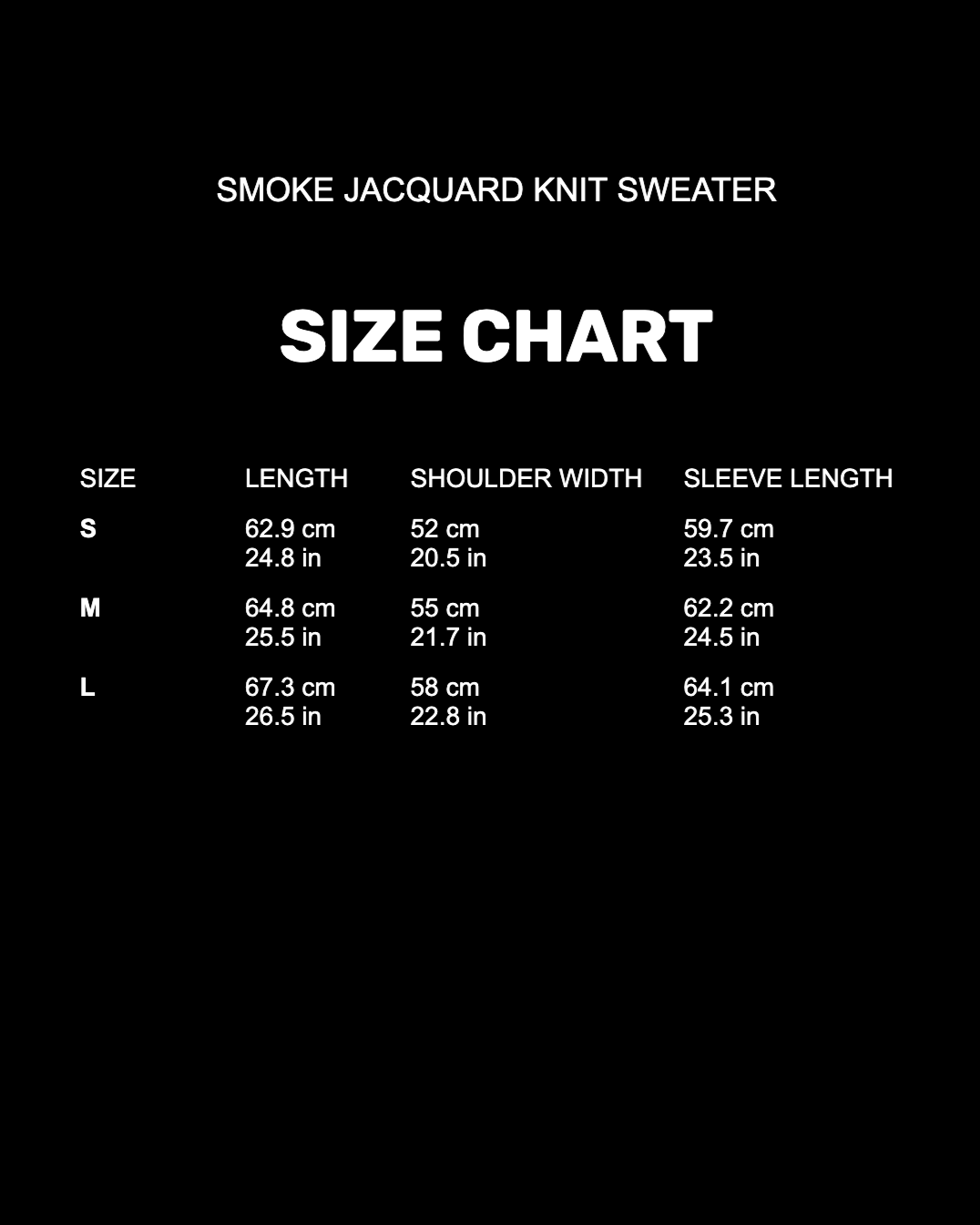 'SMOKE' Jacquard Knit Sweater